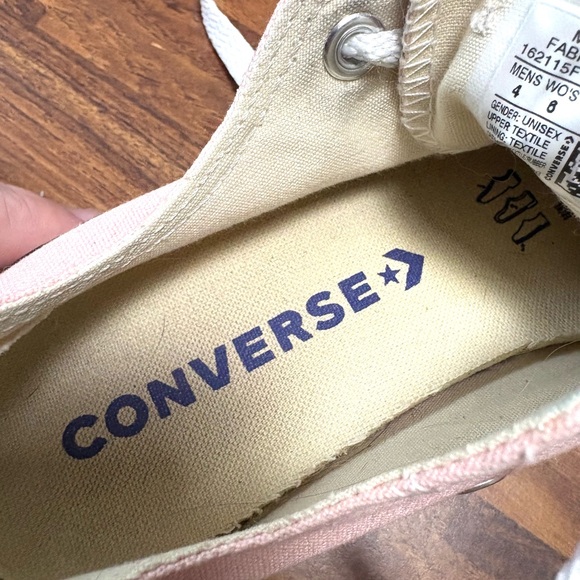 Converse Pink Low top Canvas Sneakers - Picture 6 of 8